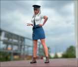 1:18 Police Girl - Handgemacht - 3D - Unikate -